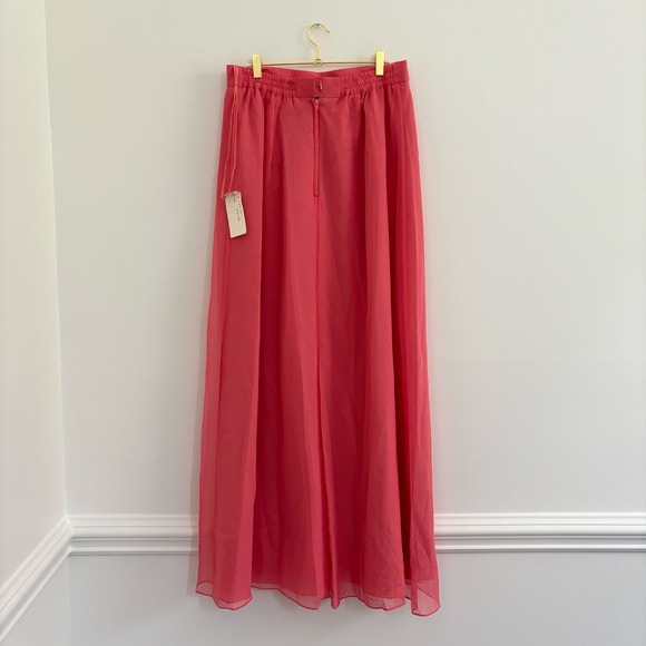 Romantic 2-Piece Set Flowy Skirt & Off-Shoulder Sleeve Top Fairycore Sz Large - Picture 7 of 11